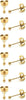14K Gold Filled Polished Small CZ Pearl Ball Stud Earrings Set for Women 20G Surgical Steel Piercing Studs for Sensitive Ear, Pack of 6 Pairs - G : 2MM Gold Ball Set