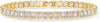 14K Gold Plated Tennis Bracelets for Women with Bezel Set CZ Bracelet Simulated Diamonds Round Trinity Radiant Pear Heart Cut Cubic Zirconia Bracelet - main view
