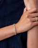14K Gold Plated Tennis Bracelets for Women with Bezel Set CZ Bracelet Simulated Diamonds Round Trinity Radiant Pear Heart Cut Cubic Zirconia Bracelet - view 3