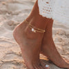Ankle Bracelets for Women 14K Gold Plated CZ Initial Anklet for Women Dainty Layered Letter Heart Ankle Bracelets Handmade Adjustable Foot Chain - view 5