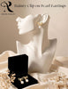 Clip on Earrings, Pearl Clip on Earrings for Women Fake Earrings - view 3
