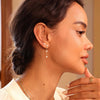Pearl Earrings for Women, 14K Gold Plated Drop Earrings Jewelry - view 3