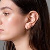 Threadless Flat Back Stud Earrings Tragus Helix Piercing Jewelry - view 3