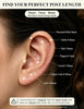 Threadless Flat Back Stud Earrings Tragus Helix Piercing Jewelry - view 7