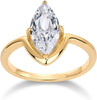 14K Gold Plated Marquise 1.5CT Cubic Zirconia Bridal Engagement Ring for Women - Statement - main view