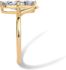 14K Gold Plated Marquise 1.5CT Cubic Zirconia Bridal Engagement Ring for Women - Statement - view 3