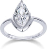 14K Gold Plated Marquise 1.5CT Cubic Zirconia Bridal Engagement Ring for Women - Statement - view 7