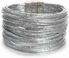 Leather Wrap Bracelet for Women Boho Western Layered Cuff Jewelry Stackable Bracelets Easy On Clasp Daily Wear Pairs with Boho Western Outfits - Silver5