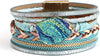 Leather Wrap Bracelet for Women Boho Western Layered Cuff Jewelry Stackable Bracelets Easy On Clasp Daily Wear Pairs with Boho Western Outfits - Blue2