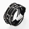 Leather Wrap Bracelet for Women Boho Western Layered Cuff Jewelry Stackable Bracelets Easy On Clasp Daily Wear Pairs with Boho Western Outfits - view 4