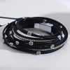 Leather Wrap Bracelet for Women Boho Western Layered Cuff Jewelry Stackable Bracelets Easy On Clasp Daily Wear Pairs with Boho Western Outfits - view 5