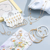 49 Pcs Gold Jewelry Set for Women Bohemian Jewelry - view 4