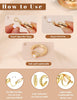 3Pairs Clip on Earrings for Women Trendy Chunky Hoops Fake Earrings - view 7
