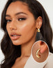 3Pairs Clip on Earrings for Women Trendy Chunky Hoops Fake Earrings - view 3