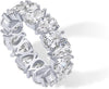 14K Gold Plated Pear Love Eternity Rings for Women Gold Cubic Zirconia Ring Bridal Eternity Wedding Band Ring - view 7