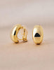 Clip On Earrings, Gold Silver Chunky Gold Small Huggie Hoops Clip-On Earrings for Women Trendy Non-Pierced Ears Lightweight Teen - view 4