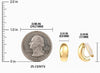 Clip On Earrings, Gold Silver Chunky Gold Small Huggie Hoops Clip-On Earrings for Women Trendy Non-Pierced Ears Lightweight Teen - view 6