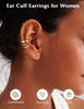 4Pairs 14K Gold Plated Ear Cuff Earrings for Women Non Piercing Jewelry - view 2