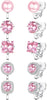 Cubic Zirconia Clip on Earrings - Women Comfortable Non Pierced Stud Earrings for Wedding and Dance Competitions, Clip-on Earrings Silver Gold - Silver-cz