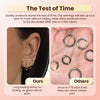 Small Gold Huggie Hoop Earrings Set for Women Stackable - view 6