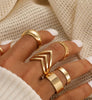 25 Pcs Gold Stackable Ring Set for Women, Chunky Knuckle Finger Midi Rings, Silver Simple Stacking Cute Rings Pack Trendy Stuff Jewelry Gift - view 3