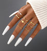 25 Pcs Gold Stackable Ring Set for Women, Chunky Knuckle Finger Midi Rings, Silver Simple Stacking Cute Rings Pack Trendy Stuff Jewelry Gift - view 5