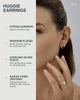18K Gold Plated 3 Pairs Earrings for Women, Stud Huggie Piercing Set - view 2