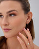 18K Gold Plated 3 Pairs Earrings for Women, Stud Huggie Piercing Set - view 5