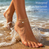 Initial Heart Diamond Anklets for Women - view 3
