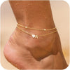 Initial Heart Diamond Anklets for Women - Gold A1