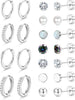 Flat Back Earrings for Women Earring Studs Hoops - main view