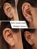 Flat Back Earrings for Women Earring Studs Hoops - view 4