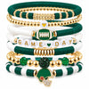 Game Day Football Charm Bracelet Stackable Sports Jewelry for Moms and Dads Football Fans - main view
