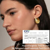 12mm Wide Thick Sterling Silver Hoop Earrings - view 6