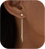 Gold Earrings for Women, 14K Gold Plated Tassel Dangle Earrings for Women Trendy Long Chain Earring Dainty Pearl Drop Earrings Elegant Wedding - Silver-Style 3 Dangle