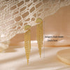 Gold Earrings for Women, 14K Gold Plated Tassel Dangle Earrings for Women Trendy Long Chain Earring Dainty Pearl Drop Earrings Elegant Wedding - view 4