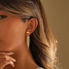 Gold Earrings for Women, 14K Gold Plated Tassel Dangle Earrings for Women Trendy Long Chain Earring Dainty Pearl Drop Earrings Elegant Wedding - view 7