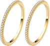 2-Pack 14K Gold Plated Stackable Rings for Oura Ring Gen 5/4/3 - main view