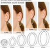 4 Pairs Stainless Steel Hoop Earrings Set for Women - view 2