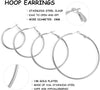 4 Pairs Stainless Steel Hoop Earrings Set for Women - view 3