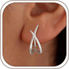 Clip on Earrings for Women 14K Gold/Sterling Silver Plated Statement Earrings for Women Trendy Dainty Earrings Simple Minimalist Non Pierced Earring - C-X-YBCZ-S