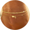 Gold Initial Ankle Bracelets for Women Heart Anklets - Gold Letter Q