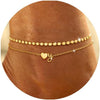 Gold Initial Ankle Bracelets for Women Heart Anklets - Gold Letter Y