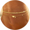 Gold Initial Ankle Bracelets for Women Heart Anklets - Gold Letter S
