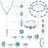 20 Pcs Bohemian Jewelry Set for Women Western Turquoise Jewelry Set - view 2