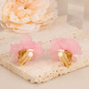 Fashion Flower Clip On Earrings For Women Cute Lovely Acrylic Flower Earrings No piercing Earrings - view 6