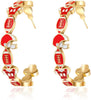 Game Day Earrings for Women ( Heavy Earrings) Football Earrings for Fashion Football Sports Jewelry Game Day Outfit Accessories - main view