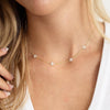 Dainty Silver Gold Necklaces for Women Station Choker Simulated Diamond Necklace Simple Layering CZ Necklace Jewelry Gifts - view 2