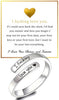 I Fcking Love You Ring For Women, Open Adjustable Stainless Steel Engraved Heart Spiral Wrap Twist Vintage Promise Rings Inspirational Jewelry for - main view