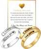 I Fcking Love You Ring For Women, Open Adjustable Stainless Steel Engraved Heart Spiral Wrap Twist Vintage Promise Rings Inspirational Jewelry for - I F*cking Love You GS